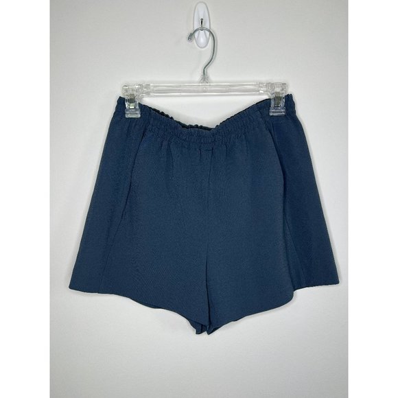 ARITZIA BABATON Women's Comfy Drawstring Casual Shorts Blue Size Medium - Picture 2 of 5